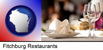a restaurant table place setting in Fitchburg, WI